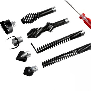16mm cutter head dredging machine accessories tool sewer cleaning dredging machine spring flexible shaft drilling tool dredging head