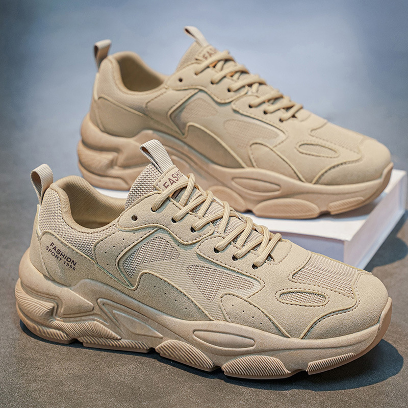 Men's Summer Breathable Trendy Casual Dad Shoes 2026 New Model Thick-Soled Mesh Student Sports Shoes Men's Summer Breathable Trendy Casual Dad Shoes 2026 New Model Thick-Soled Mesh Student Sports Shoes