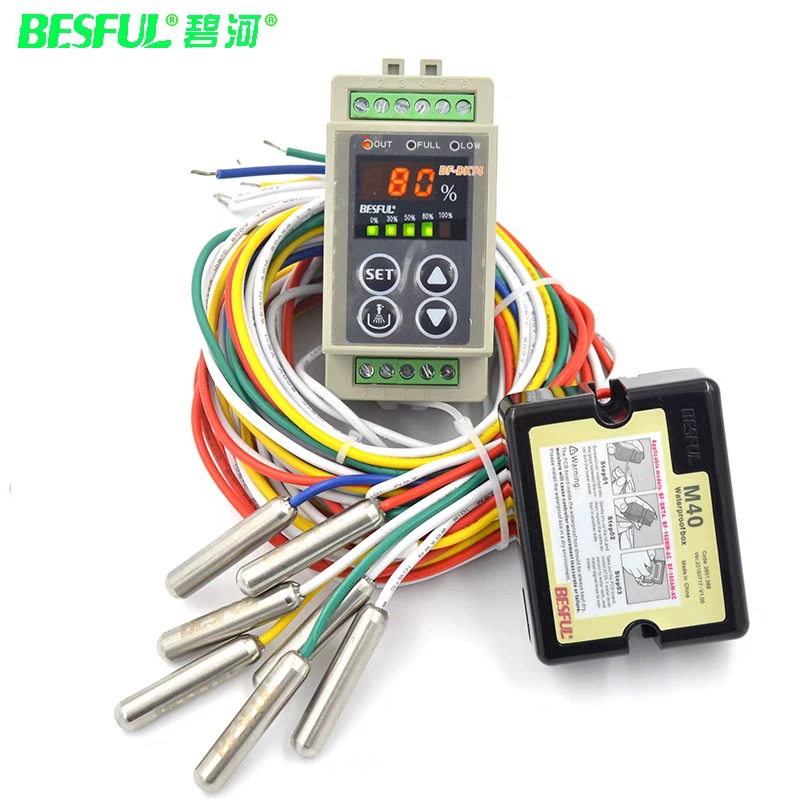 BIHE BF-DKT4 Регулируемый цифровой дисплей регулятор уровня жидкости переключатель уровня воды резервуар для воды подача воды регулируемый верхний и нижний предел