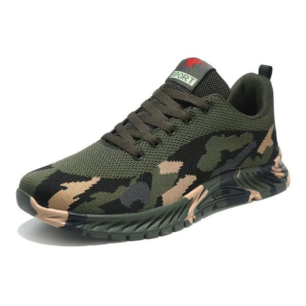 Camouflage summer sneakers for men and women outside climbing
