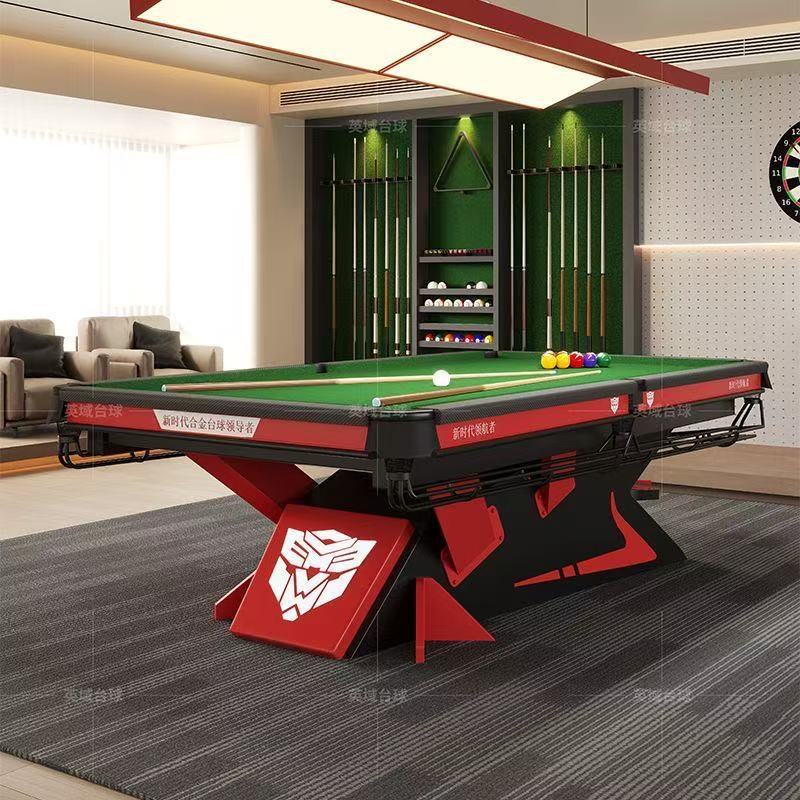 可定制台球桌标准型球房球厅比赛专用钢库中式黑八自动回球全套桌
