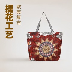 国境を越えた新型民族風ファッション女性ショルダーバッグママが刺繍布バッグを手に入れた大容量ショッピングバッグ