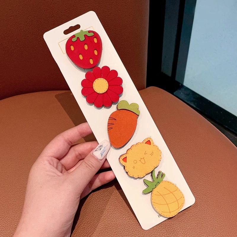 Niños velcro pegatinas de cabello para bebés lindos no dañados pegatinas de frangeo frente lateral broche de sudor broche de cabello