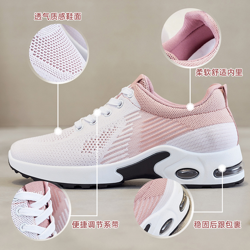 Zapatillas Deportivas Transpirables de Verano para Mujer, Talla Grande, Estilo Casual, Malla, Suela Suave, para Correr