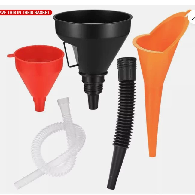 Новый автомобиль мотоцикл многокалиберная воронка заправки с сетчатой телескопической трубкой длинный рот воронка oil funnels