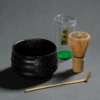 Tea bowl and tea spoon three-piece set (high quality)