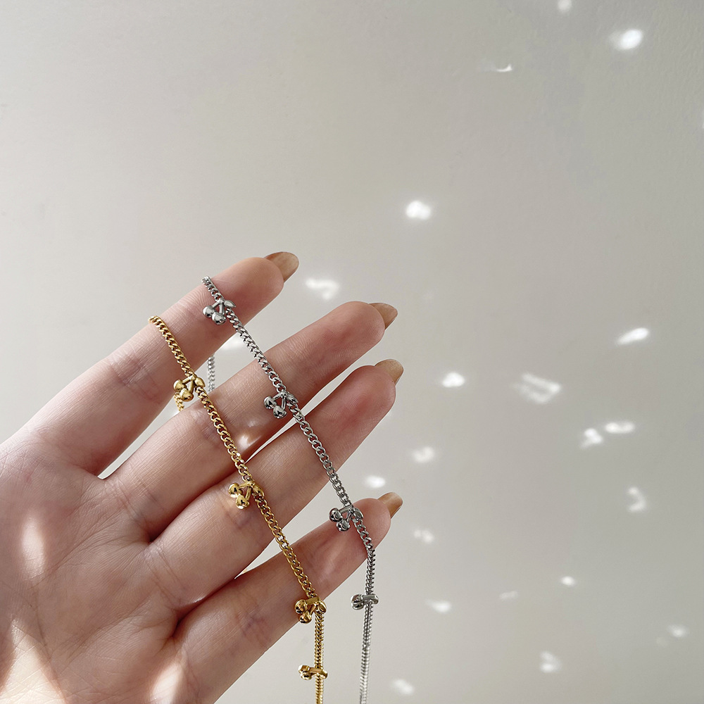 Cherry Pendant Stainless Steel Necklace