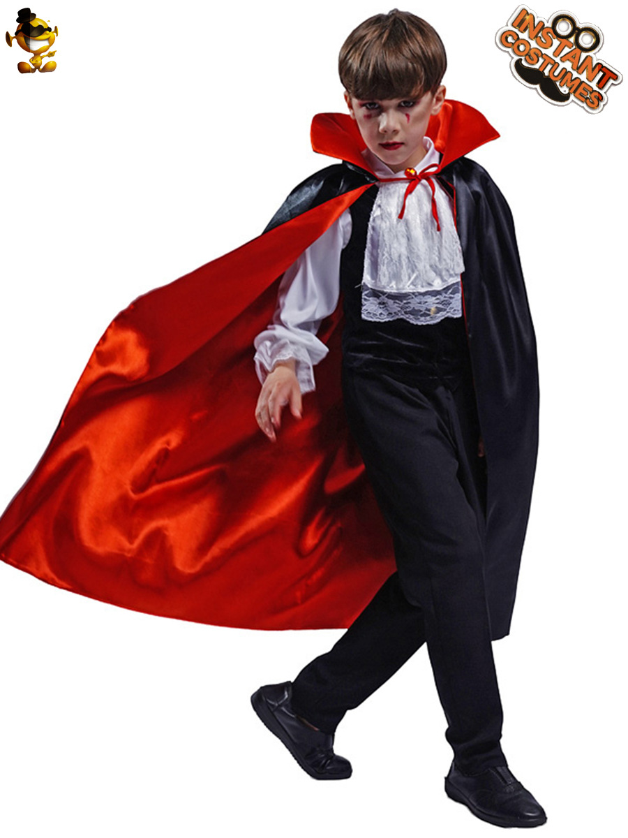 Halloween niño vampiro cosplay juego de rol traje de fiesta vampiro traje de escenario traje de rendimiento