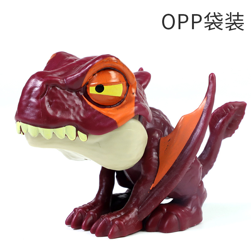 Transfronterizo nuevo dinosaurio morder dedos conjunto móvil tiranosaurio Paquete de huevo simulación modelo de dinosaurio juguete puesto de juguete