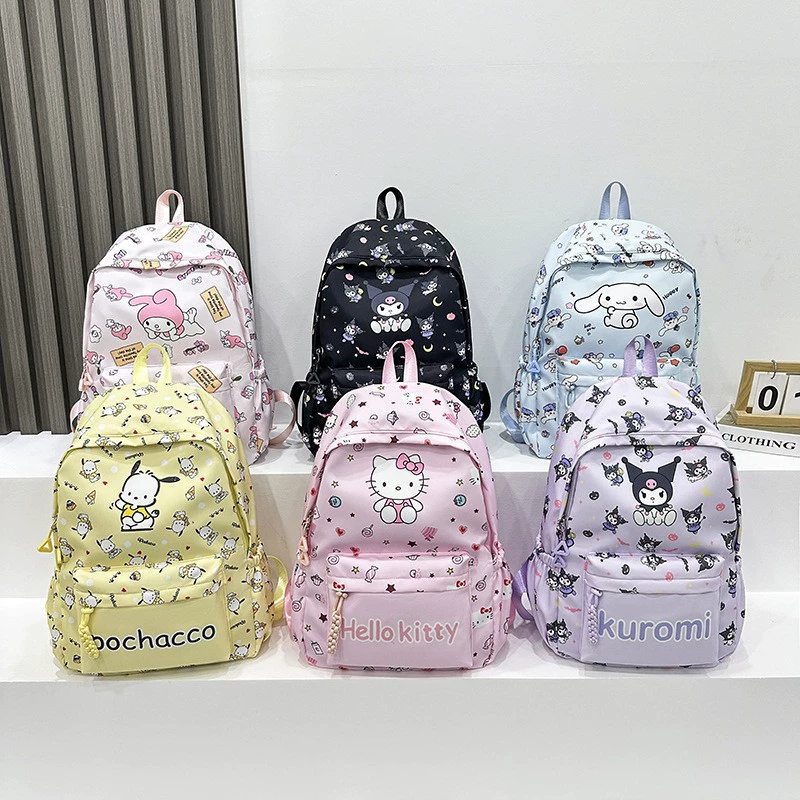 Рюкзак (Sanrio) мультяшный объёмный школьный рюкзак для подростков и школьников, с аксессуаром (опц.)