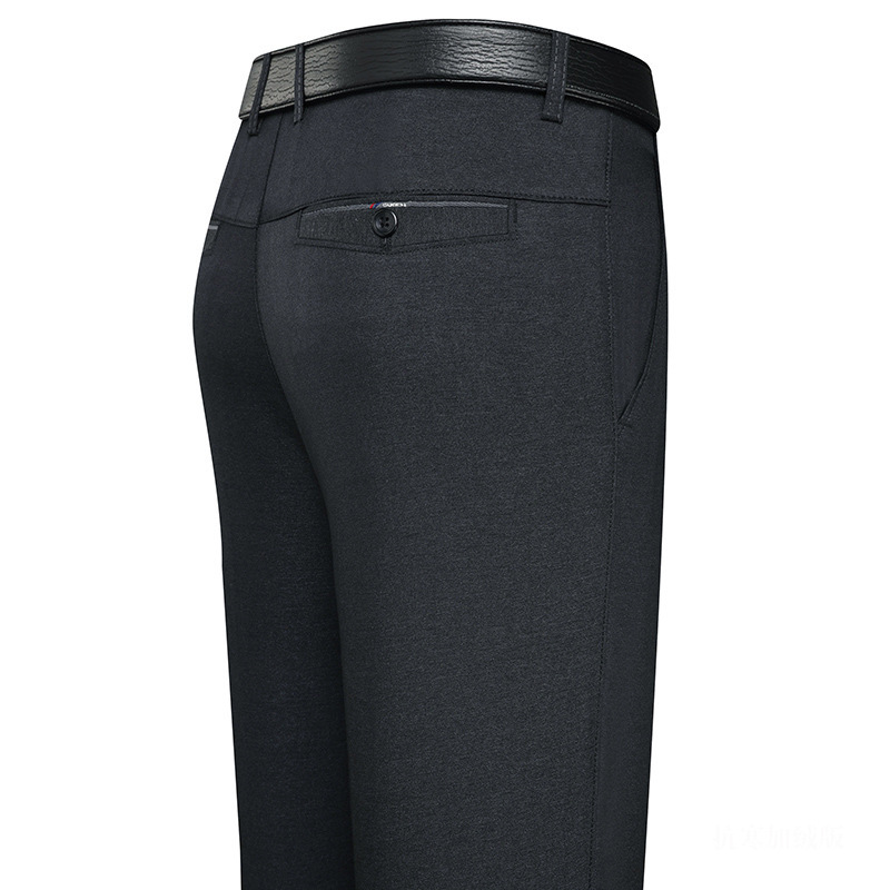 Pantalones Casuales de Negocios Estilo 2025 para Hombres de Mediana Edad y Mayores, Pantalones Casuales Gruesos con Forro Polar para Otoño e Invierno, Pantalones Largos para Papá