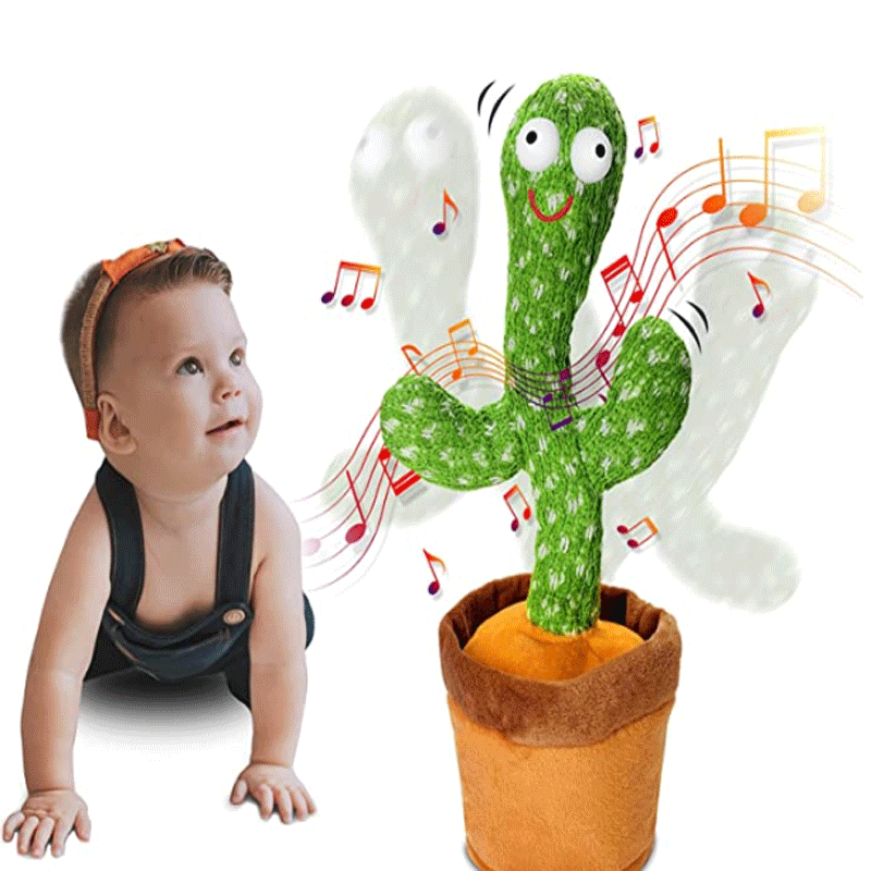 Nuevo canto y baile cactus arena tallado Twist música canción hablando creativo divertido juguete de peluche eléctrico