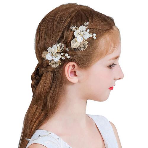 Ebay Headwear Golden Leaf Hair Comb Bridal Headwear Hairpin Accessory Wholesale