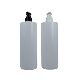 HDPE1000ML flat shoulder plastic bottle Lotion bottle conditioner shampoo shower gel plastic bottle