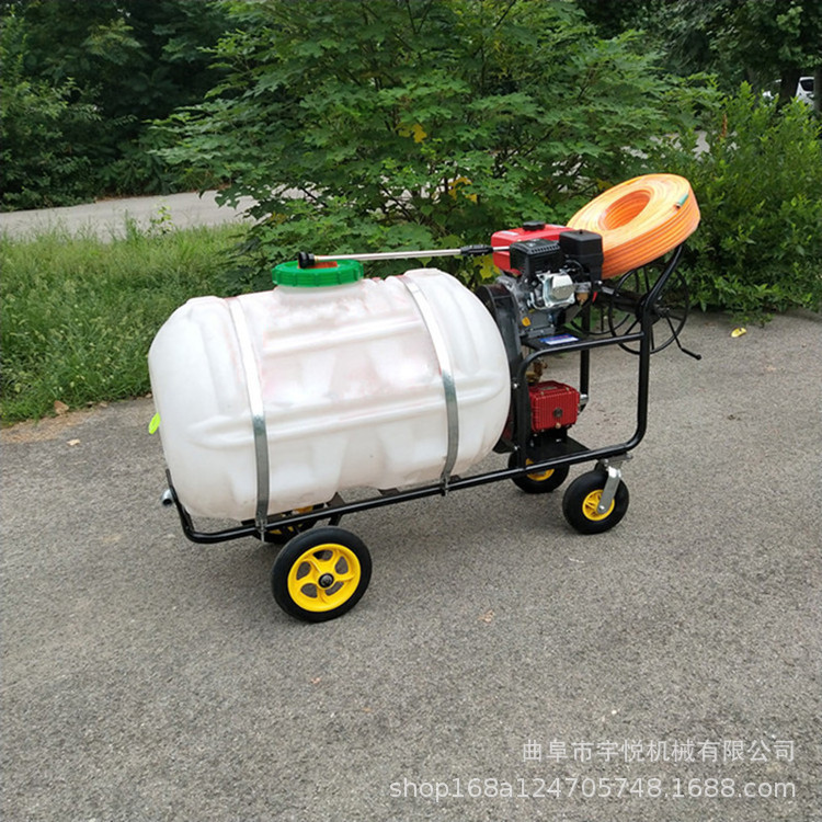 汽油手推打药机 远程高压消毒机  小型拉管方便喷雾器