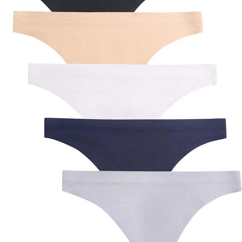 Amazon's Popular Foreign Trade Sexy and Alluring Seamless Printed Breathable One-Piece Low-Waist Thong for Girls