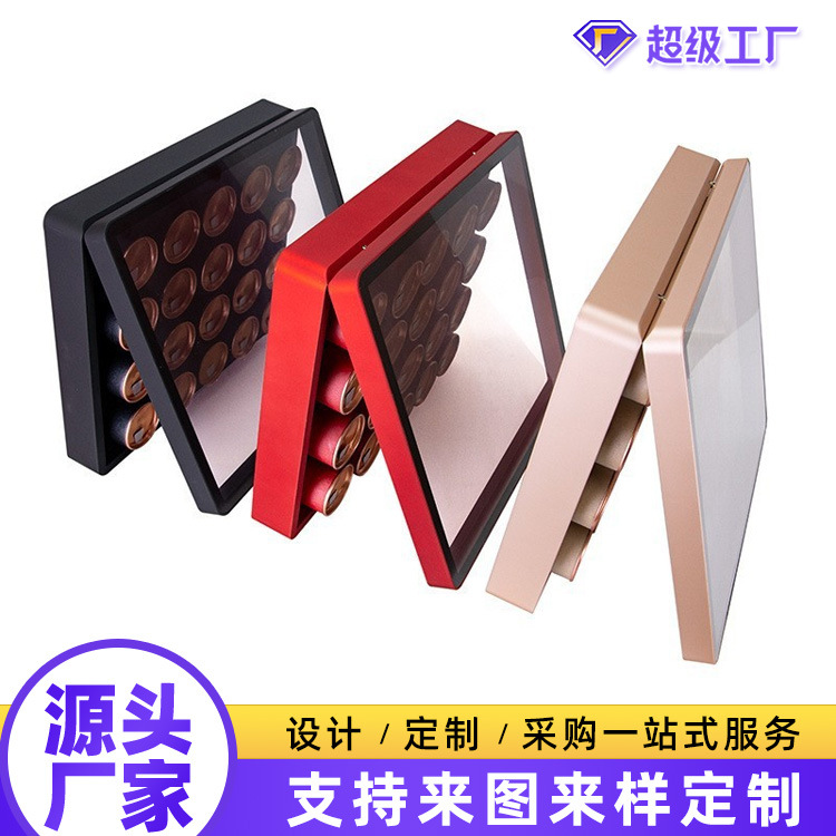 严选批发茶叶包装盒空礼盒小罐子亚克力盒装岩茶红茶小纸罐包装盒