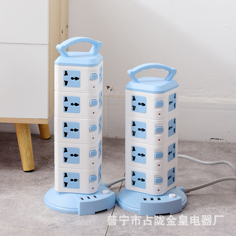 De dos capas de tres capas de cuatro capas de cinco capas 3USB TYPE-C de carga vertical de escritorio portátil de oficina socket