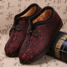 冬款老北京布鞋女棉鞋中老年人女老太太棉靴加绒加厚保暖防滑软底