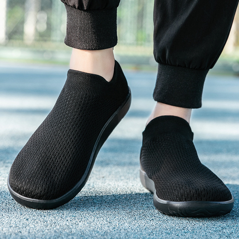 Cross-border Wide-toe Sock Barefoot Large Size M's Walking Shoes, Foreign Trade Lightweight Slip-on Casual Shoes For_vogvips.com