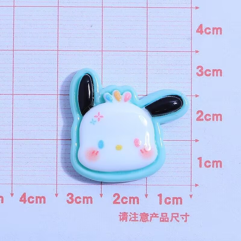 光沢のあるカラフルなサンリオヘッド手作り DIY クリーム接着剤ヘアピン携帯電話ケース水カップ文具樹脂アクセサリー卸売|undefined