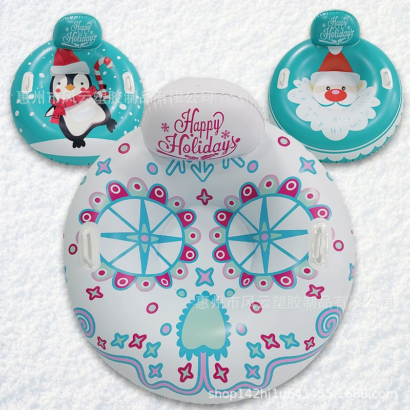 Трансграничные новые надувные рождественские лыжи тянуть кольцо Отверстие Снеговик Сноуборд утолщенная морозостойкая спинка взрослые лыжи