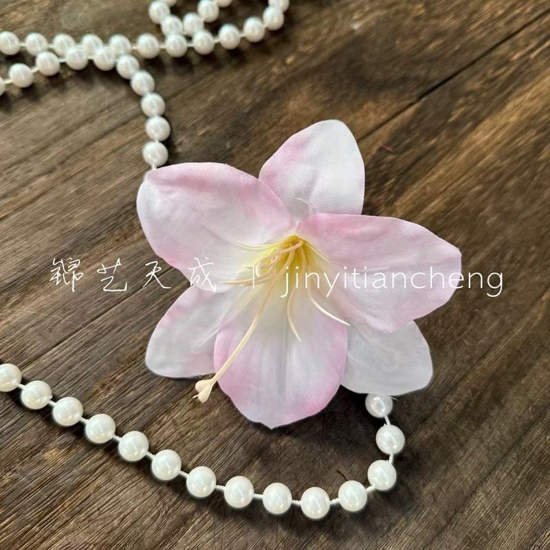 3D打印萱草百合花朵仿真花手工diy鞋花发夹装饰百合花朵批发家居|undefined