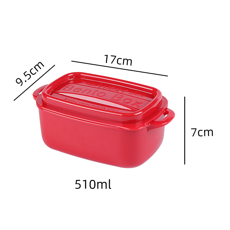 Caja de almuerzo rectangular caja de almuerzo de calefacción por microondas al por mayor trabajador de oficina estudiante niños cantina japonesa caja de almuerzo