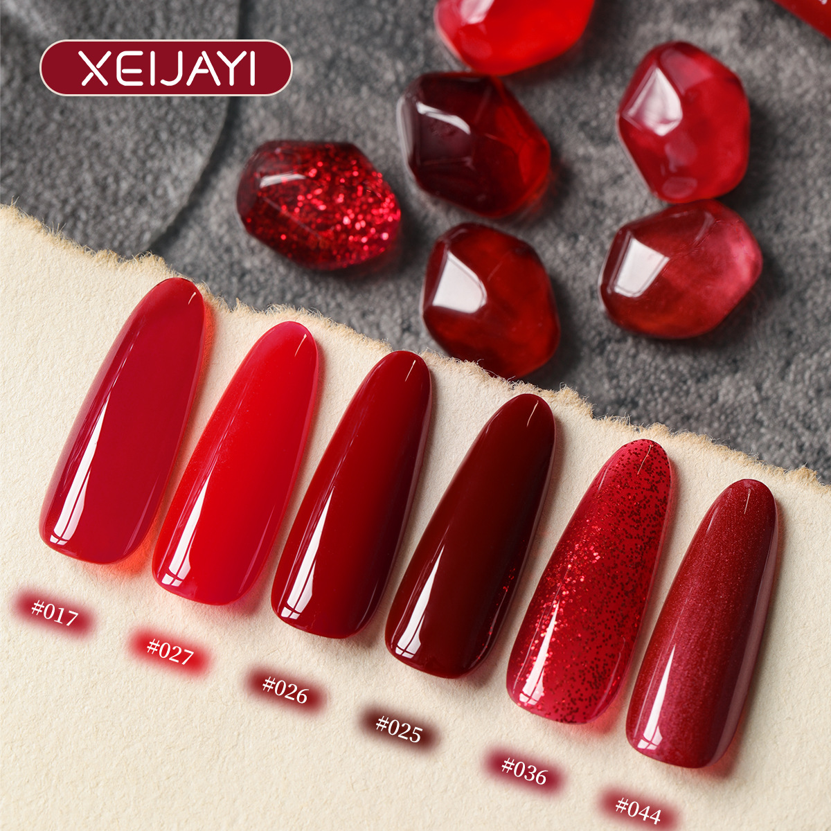 El pegamento de manicura de color rojo de Anchor 2026 nuevo Bordeaux rojo rojo especial para la manicuría de uñas