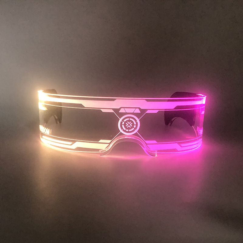 Cool Music Festival bar Night Club discoteca forma cóncava foto rendimiento apoyos LED tecnología gafas multi-color flash