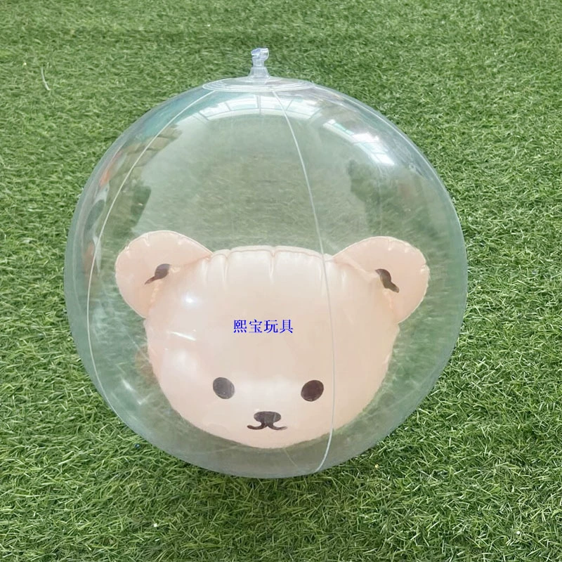 Производитель предлагает на заказ надувной мяч из ПВХ в форме милого мультяшного персонажа, детская игрушка, надувной песочный мяч
