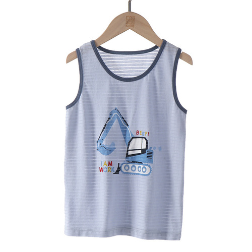 Bamboo cotton breathable and sweat-absorbent children's vest three-piece boys' summer thin infant category A baby vest