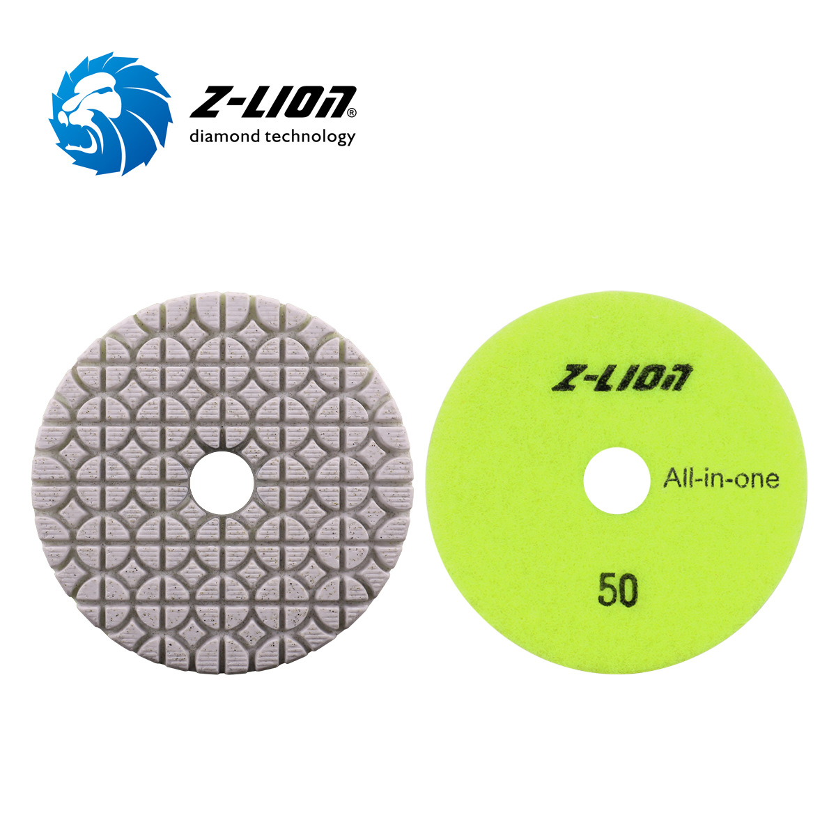 水磨片花岗岩大理石4寸100石材抛光片树脂软磨片地板翻新片锋利型