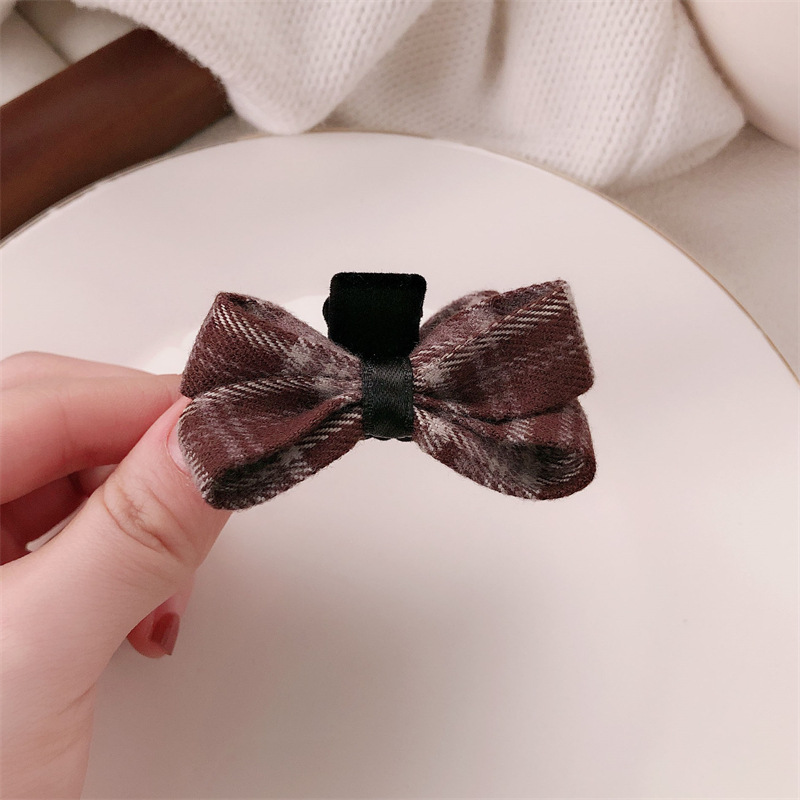 Tela coreana estricta clip de arco princesa pequeña cabeza lateral frisa clip de pelo 2024 nuevo clip de tiburón