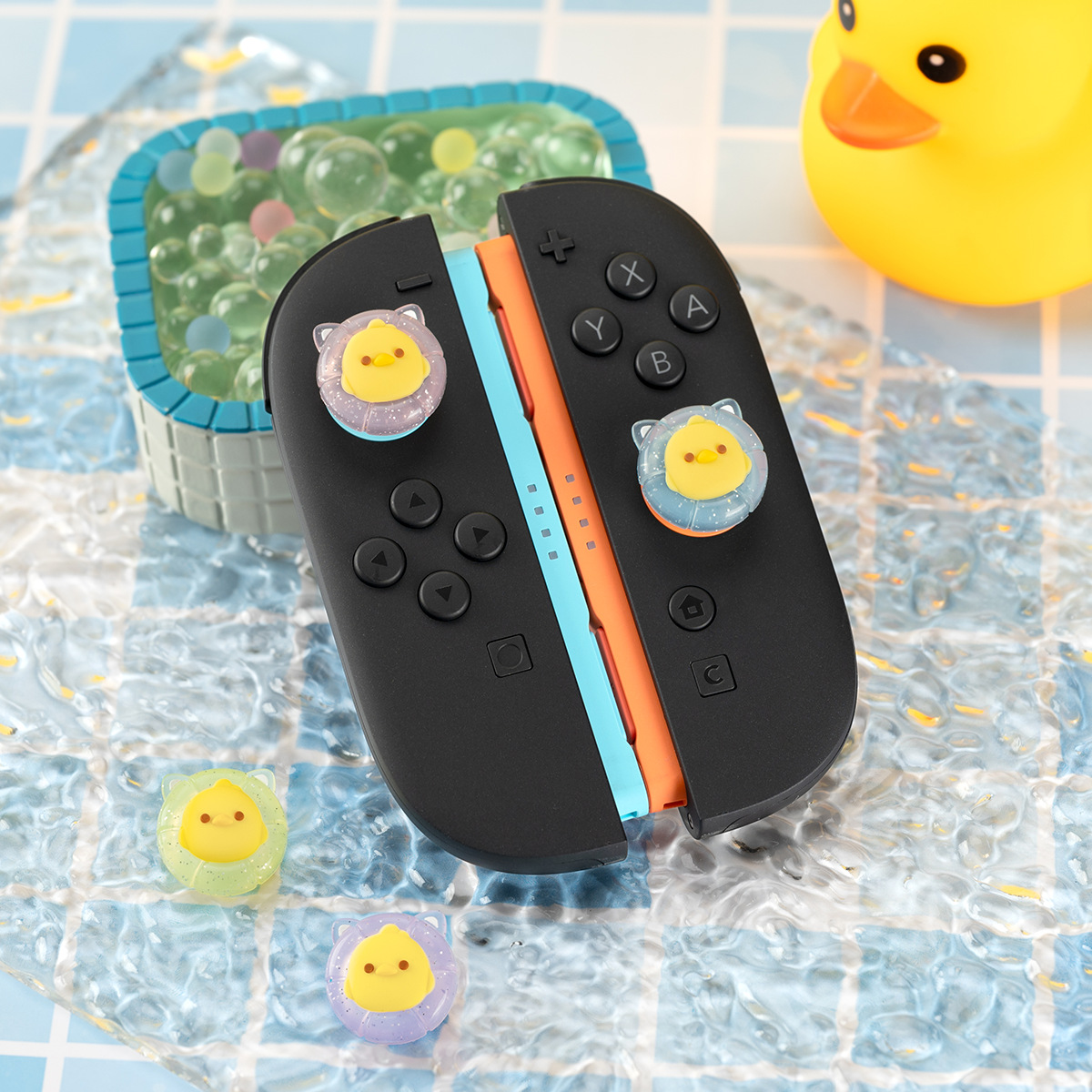 Nintendo Switch2 Joystick Cap Swimming Duck Ns2 Joystick Cover Cute Silicone Protective Cover Game Console Accessories