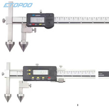 HUOTO圆锥测头中间距数显卡尺两孔中心距测量工具20-1000mm移动爪