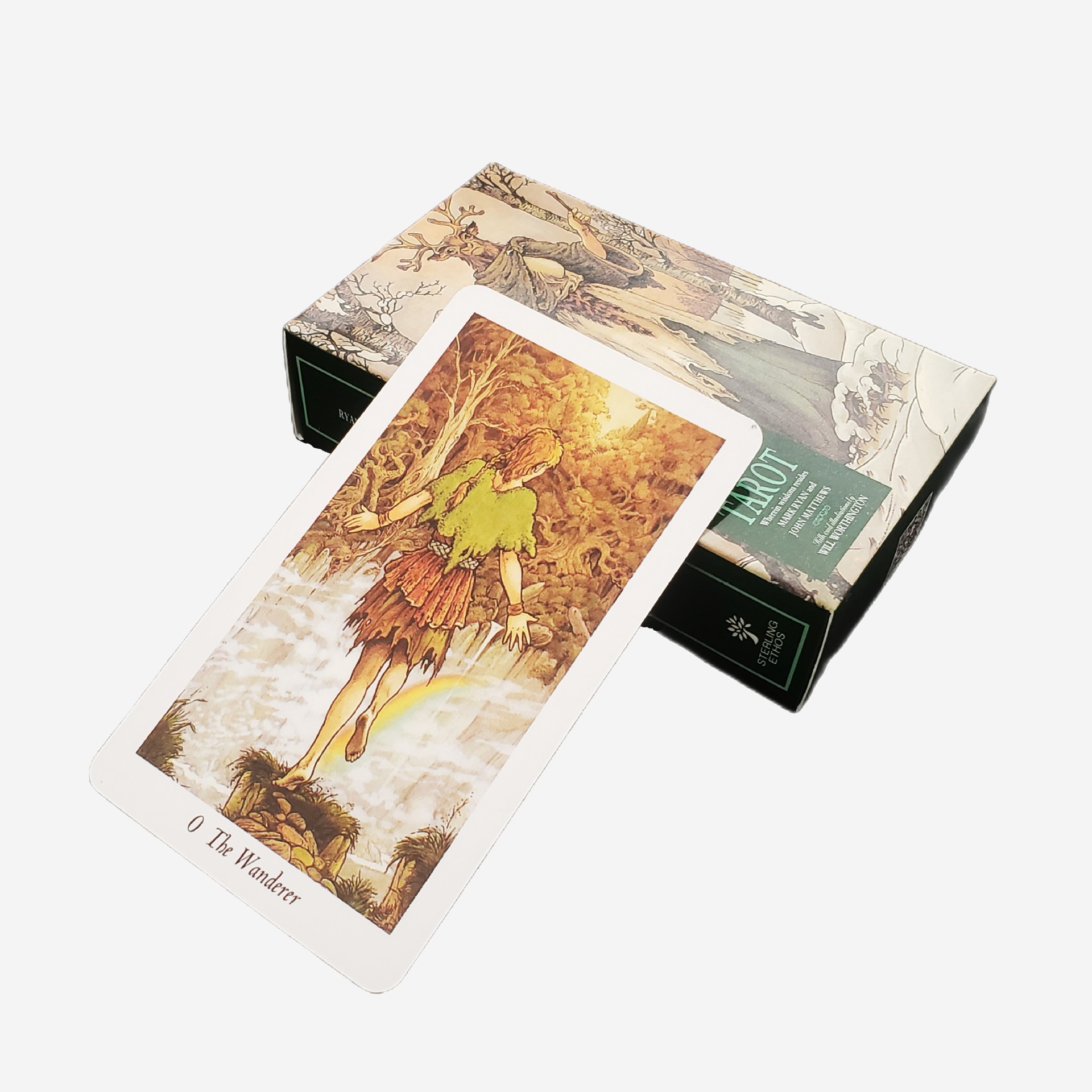 2023 Nuove carte da gioco di tarocchi Wild Wood Natural Primitive Forest - Articolo di tendenza transfrontaliero_voghion.com