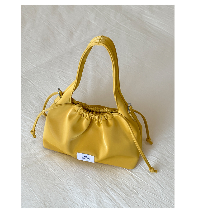 New 2025 Pleated bag for women, large-capacity, fashionable and versatile shoulder bag, nylon fabric casual commuting crossbody bag for women undefined