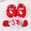 3 color rose red+hairband