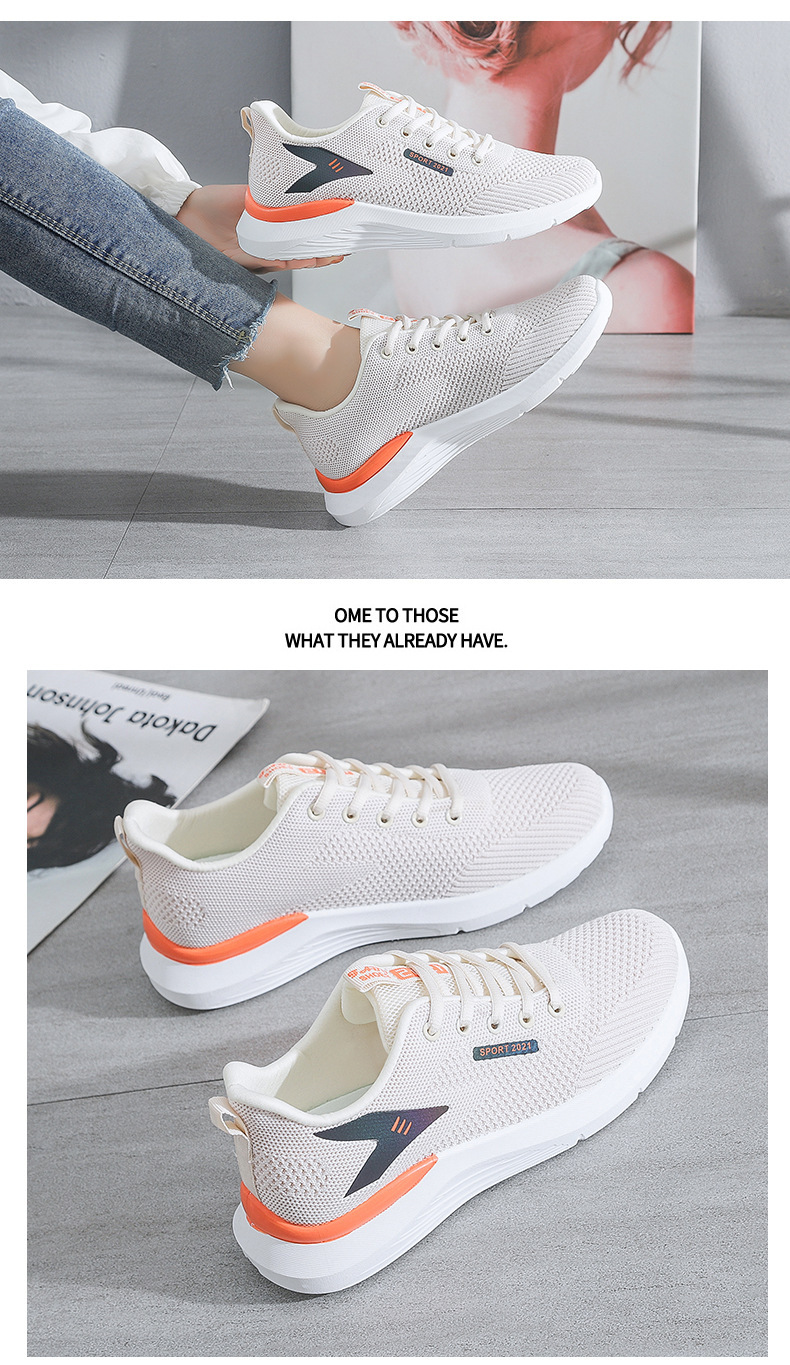 Women's Sports Solid Color Round Toe Flats Sneakers display picture 9