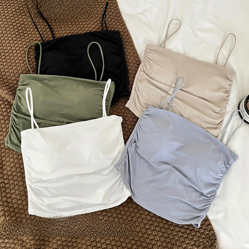 Summer silk top with cups, underwear as outerwear, base tube top, push up T-shirt, beautiful back