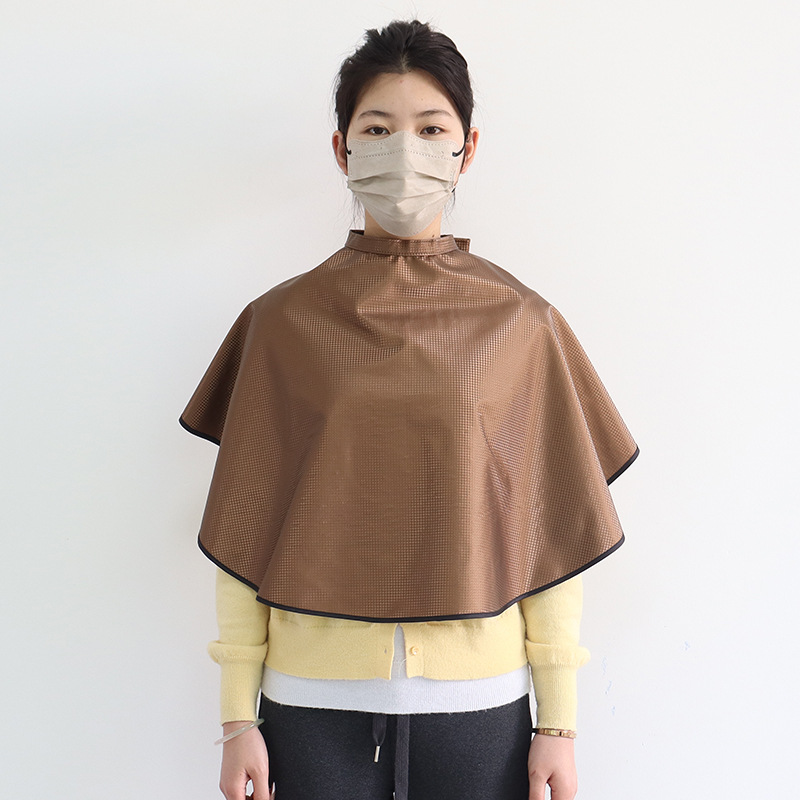 Barbero de Amazon transfronterizo, cortador de pelo, permanente y teñido, ropa de trabajo de peluquero, delantal de velcro impermeable y antiestático