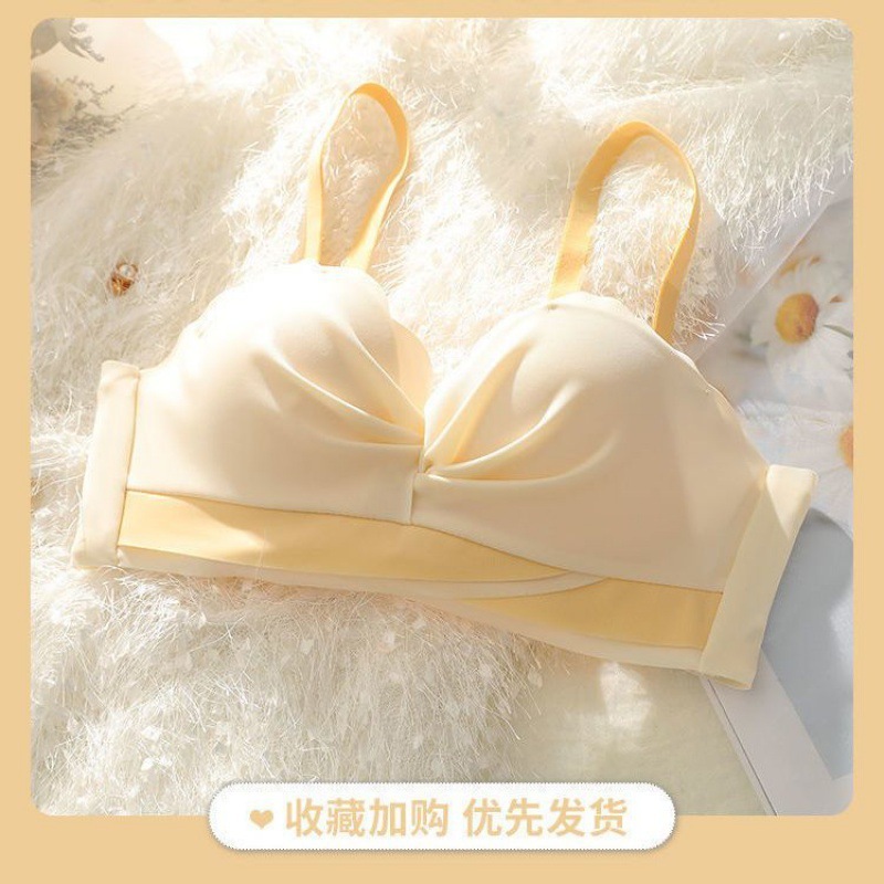 小さな胸の女の子用下着、副胸プッシュアップ、たるみ防止、滑り止め、ノンワイヤー、プッシュアップ、調節可能なシームレスブラ、日本製|undefined