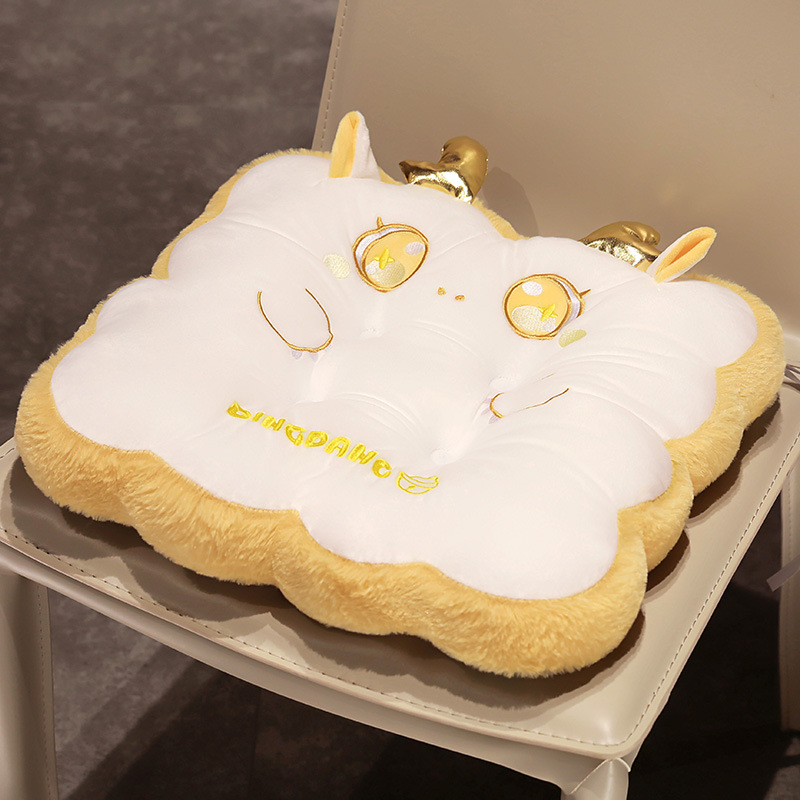 Lindo dragón año cojín a tope cojín del coche cojín a tope cojín de la silla de oficina cojín de larga sesión estudiante aula cojín