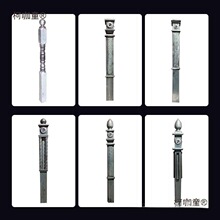 铁艺配件现做楼梯实木扶手立柱护栏圆球大柱子仿木仿铝合金麦太保