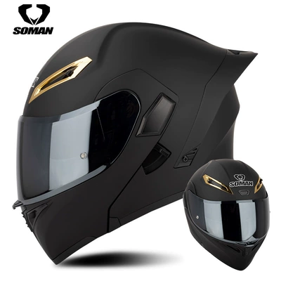 Motosiklet kaskı (dəbilqə) – exposure helmet upgrade SM955S with - matte-black-with-silver-plating-s