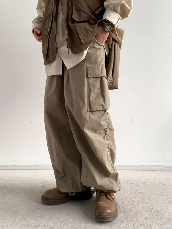 Spring and Autumn Japanese Style Retro Loose Wide-leg Workwear Trousers for Boys and Girls Casual All-match Straight Leg Loose Pants Spring and Autumn Japanese Style Retro Loose Wide-leg Workwear Trousers for Boys and Girls Casual All-match Straight Leg Loose Pants