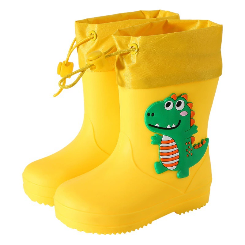 Детские резиновые сапоги, Мультяшные милые мальчики и девочки, Детская верхняя одежда, непромокаемые резиновые сапоги, галоши, Детская нескользящая резиновая обувь