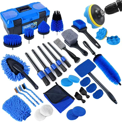 Car cleaning tools: Head Cleaning Set, Disc Brush - 36-piece-set-b-shipped-as-pictured-electric-drill-not-included