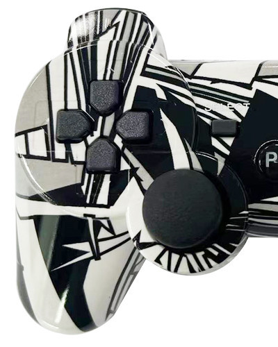 Mando de juego PS3 multicolor con botón universal de copo de nieve de doble vibración Bluetooth inalámbrico con mango P3 transfronterizo de fábrica